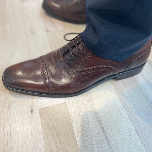 Johnston & Murphy Leather Shoes Handcrafted in Italy Size 45 (US11.5 -12) main image 6